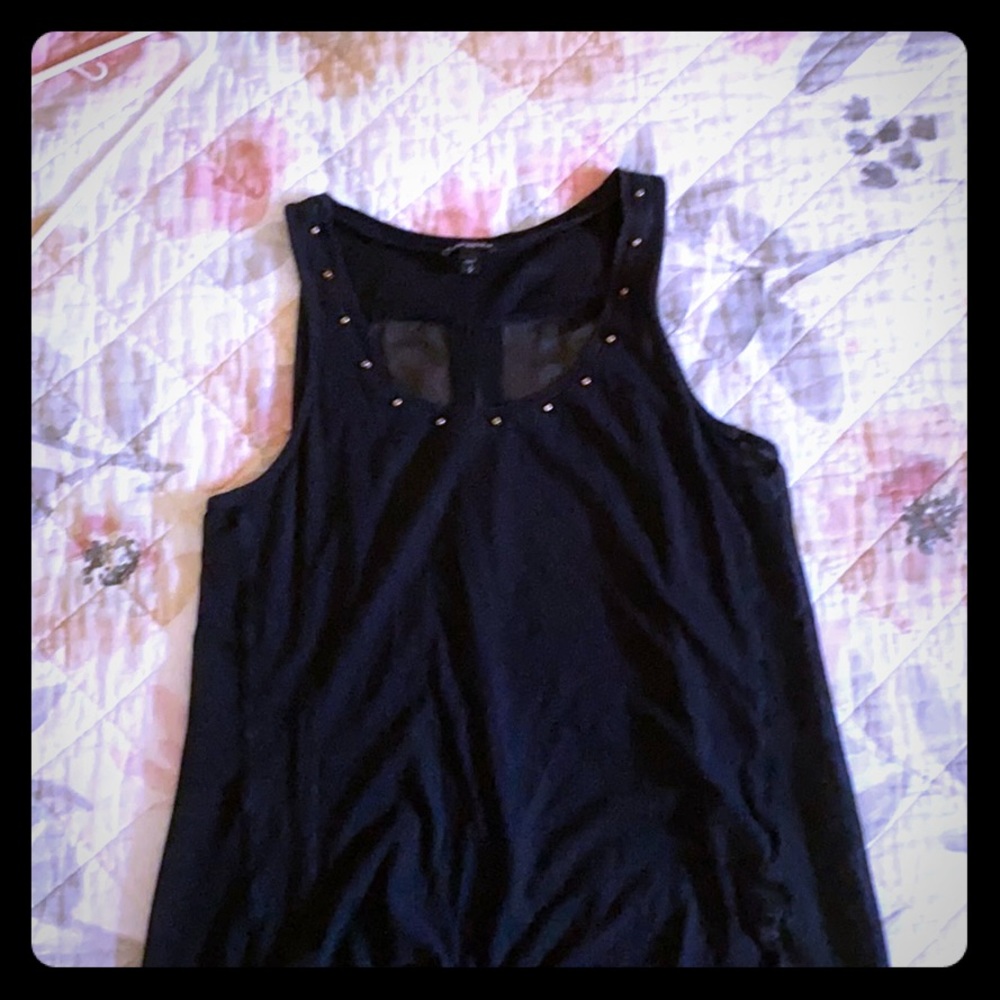 Black tank top